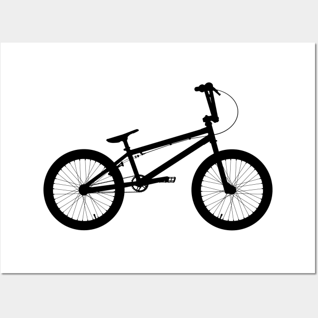 BMX Bike silhouette Wall Art by rheyes